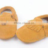 High Quality Suede Leather Moccains for Baby, Prewalk Leather Moccains thumbnail-1