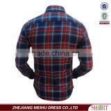 Custom Color Contract Men's Plaid Shirts Spread Collar Slim Fit thumbnail-3