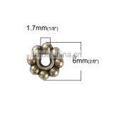 Zinc Based Alloy Spacer Beads Flower Antique Bronze thumbnail-2
