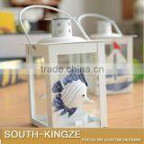 Europe Ocean Style Fish, Starfish, Sailing Boat Cube Glass Candle Holder thumbnail-5