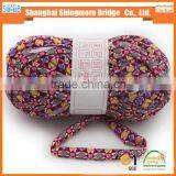 China Fancy Yarn Supplier Top Sales High Quality 100 Polyester 0.3Nm Printed Colored t Shirt Yarn With 100g Balls thumbnail-2