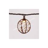 Garden Decor Light-Decorative Beaded Copper Wire Ball string light 10ct