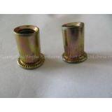 Stainless Steel Flat Head Vertical Stripes Rivet Nuts thumbnail-2