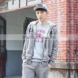 Wholesale Mens Cotton Fleece Embroidered Hoodies,Oem Casual Fleece Zipper Up Hoodies For Men thumbnail-2