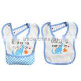 Pastoral Flower Pattern Printed Cotton Bibs to Baby thumbnail-3