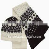 Newest Fashional Design Hot Popular Knitted Hat Scarf Set thumbnail-1