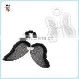 Hen Party Marabou Adult White Glitter Angel Wings With Halo HPC-0833 thumbnail-2