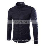 Men's White Causal Cotton Long Sleeve Shirt Choose the Color You Want thumbnail-4