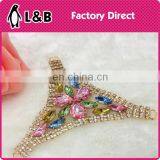 2016 Careful Crystal Rhinestones Glass Stones Woman Shoe Heel Accessories for Shoe