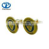 China Manufacturer Make Luxury Bulk Metal Brass Sliver Custom Engrave Logo Enamel Cufflinks thumbnail-4