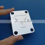 High Quality Logo Engraved Silver Plating Metal Label Plate thumbnail-2