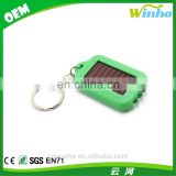 Winho LED Green Mini Solar Power Flashlight Torch Keychain