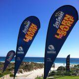 Wholesale Bow Flags Outdoor Advertising Promotional Teardrop Beach Flags thumbnail-3