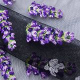 flower patterns spandex embroidery on lace fabric