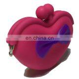 Mini Heart Shape Key Coin Holder Wallet Women Clutch Promotion Silicone Coin Purse thumbnail-4