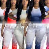 Летний стиль. Женская повседневная блузка-юбка с полусоломкой, расшитая по бокам, с прямым кромлением, однотонная футболка