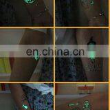 Rocooart Halloween Luminous Temporary Tattoo Tombstone Tattoo Witch Glowing in Dark Waterproof Tattoo Stickers Hallowmas thumbnail-5