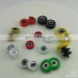 High Friction Plastic Pulley Coat V Grooved Groove Roller Guide Wheels