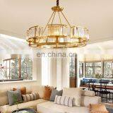 European Energy Saving Large Golden Luxury Crystal Chandelier Round K9 Crystal Chandelier Lighting thumbnail-4