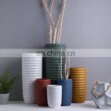 New Arrival Modern Simple Vase Customize Yellow Porcelain Cheap Large Flower Vases for Restaurant Hotel Home thumbnail-6
