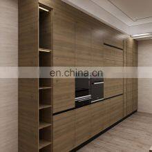 Modular Kitchen Furniture Storage Customized Wood Color Melamine Design Plywood Kitchen Cabinets thumbnail-3