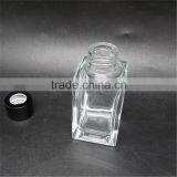 90ml Square Glass Material Clear Color Aroma Diffuser Bottles With Aluminum Caps thumbnail-5