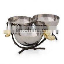 Stainless Steel & Brass Luxury Bowl thumbnail-5