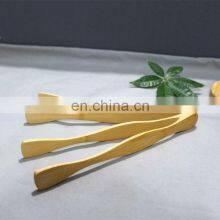 Wholesale Eco-friendly Durable Food Tongs Clamp Kitchen Bamboo Toaster Tongs thumbnail-5