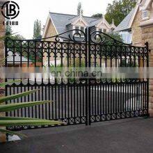 Hot Dipped Galvanized Steel Gate Fence Garden Steel Fence Gate With Post