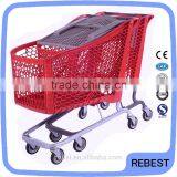 Best Price plastic shopping trolley smart cart
