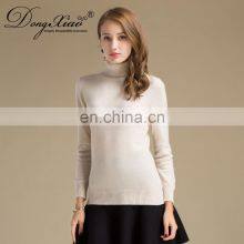 Pure Cashmere Turtle Neck Pullover Winter Plus Size Women's Sweaters thumbnail-1