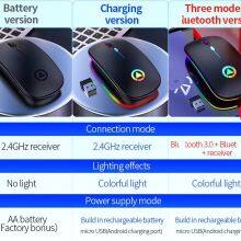 New Wireless A2 Mouse Touch Pad Rechargeable Silent Ultra-thin Mini Wireless Portable Mouse for Computer thumbnail-5