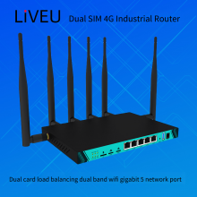 Liveu Commercial Triple-network Compatible High-speed 4g Plug-in Router, Intelligent Dual-mode and Dual-band Gigabit Wireless Router, Dual-sim 4g Industrial Router With Load Balancing, Gigabit 5-port, Dual-band Wi-fi thumbnail-2