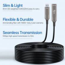 Fiber Optic USB 3.1 AOC-Active Optical Cable,Gen-2,10Gbps,AM to AF thumbnail-2