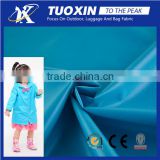 wholesale 180 polyester PU fabric childen raincoat fabric soft material