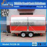 Customized High Quality Mobile Breakfast Cart/hamburger Cart Mobile Food Cart for Designer thumbnail-1