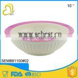 10" Round Embossed Surface Melamine Bowls for Sale thumbnail-1