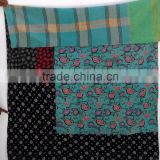 Multi colored Kantha bed covers throws Gudri