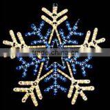2D LED Christmas Snowflake Motif Light Christmas Decoration Light for Outdoor us thumbnail-1