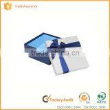 Wholesale Custom Wedding Printed Luxury Gift Box Square Paper Cardboard Paper Box With Lid and Bowknot