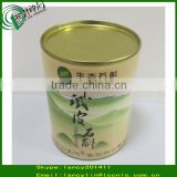 high grade round paper tea canister box with metal lids for tea paper tube