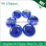 Dark Blue Colored Iridescent Flat Back Lampwork Glass Beads for Garden thumbnail-6