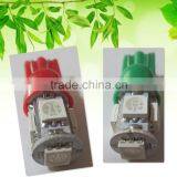 T10 5 SMD5050 Green Red Automobile Bulbs Auto Lighting System LED Light LED Lamp