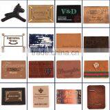 Customized Fashion Design Leather Back Patch Labels