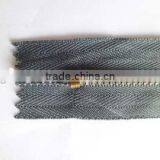 3# Brass Zipper Plated Bronze Zipper Close End Zipper With Bronze 45YG Slider Jeans Zipper thumbnail-3