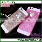 Mobile phone accessories glitter crystal rhinestone bling diamond girls mobile phone case for iphone                        
                                                Quality Choice