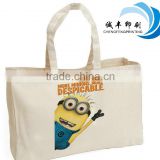 Customized Recyclable Plain Organic Cotton Shopping Bag With Logo Handle Bag