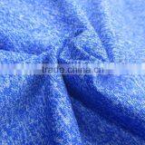 Velvet Fabric Deep Brilliant Blue Mix White Nylon Terylene Co-mingled Yarn Polyester Interlock Fabric thumbnail-3
