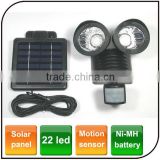 Motion Sensor Security garden Spot light 22 LED Dual Outdoor led solar flood light