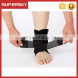 V-673 Custom sport compression foot sleeve adjustable sport safety elastic ankle support brace